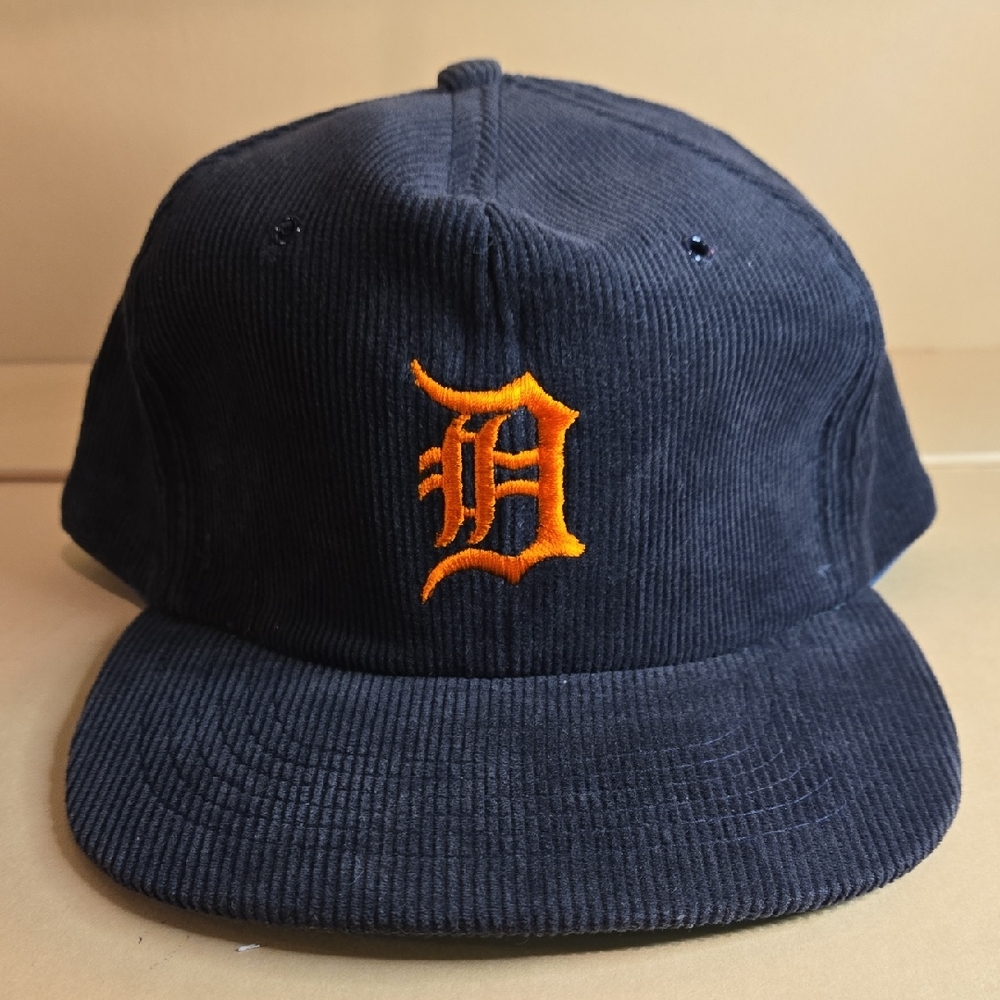 Detroit Tigers Hat Cap Snap Back One Size Blue MLB Baseball Ball Park Franks